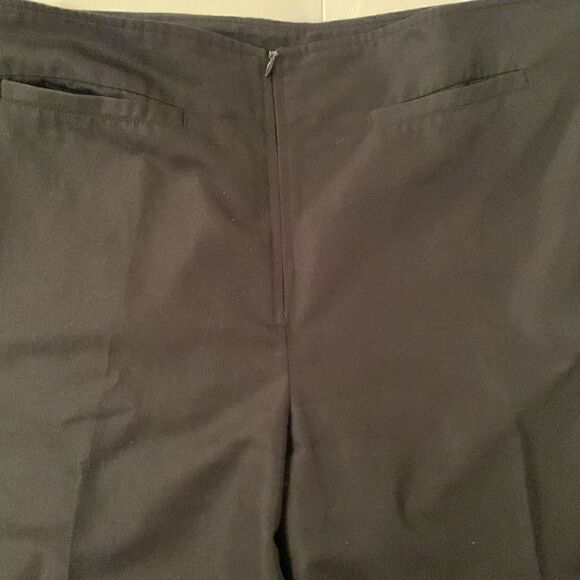 BCBG Rayon Blend Straight Leg Lightweight Black Pants Size 14 - Picture 11 of 13